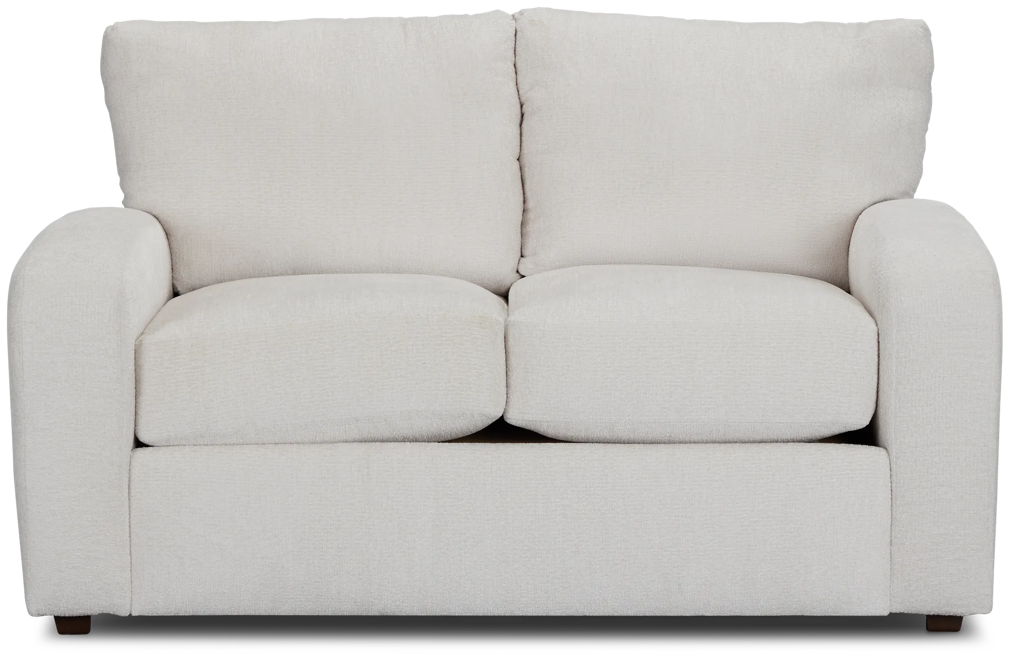 Colby White Micro Loveseat