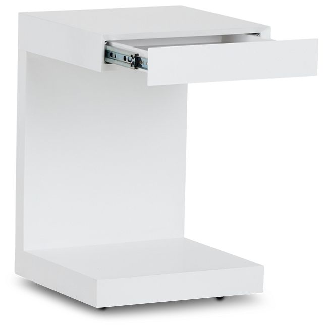 Chase White End Table