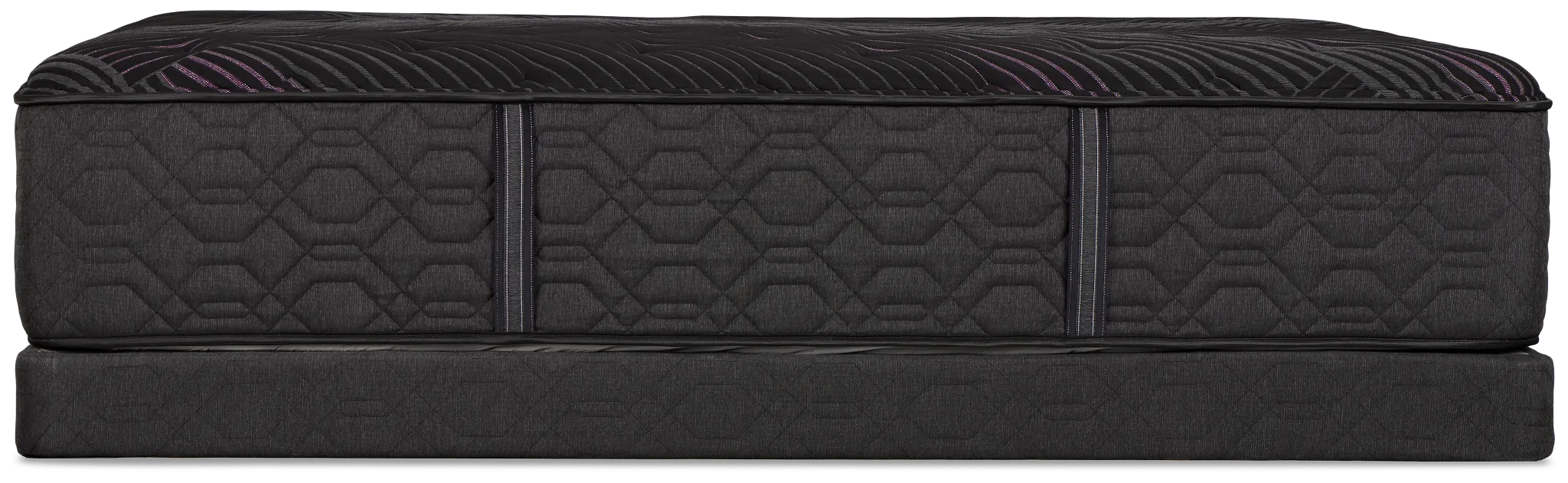 Beautyrest Black Series Two Plush Tight Top Low-profile Mattress Set