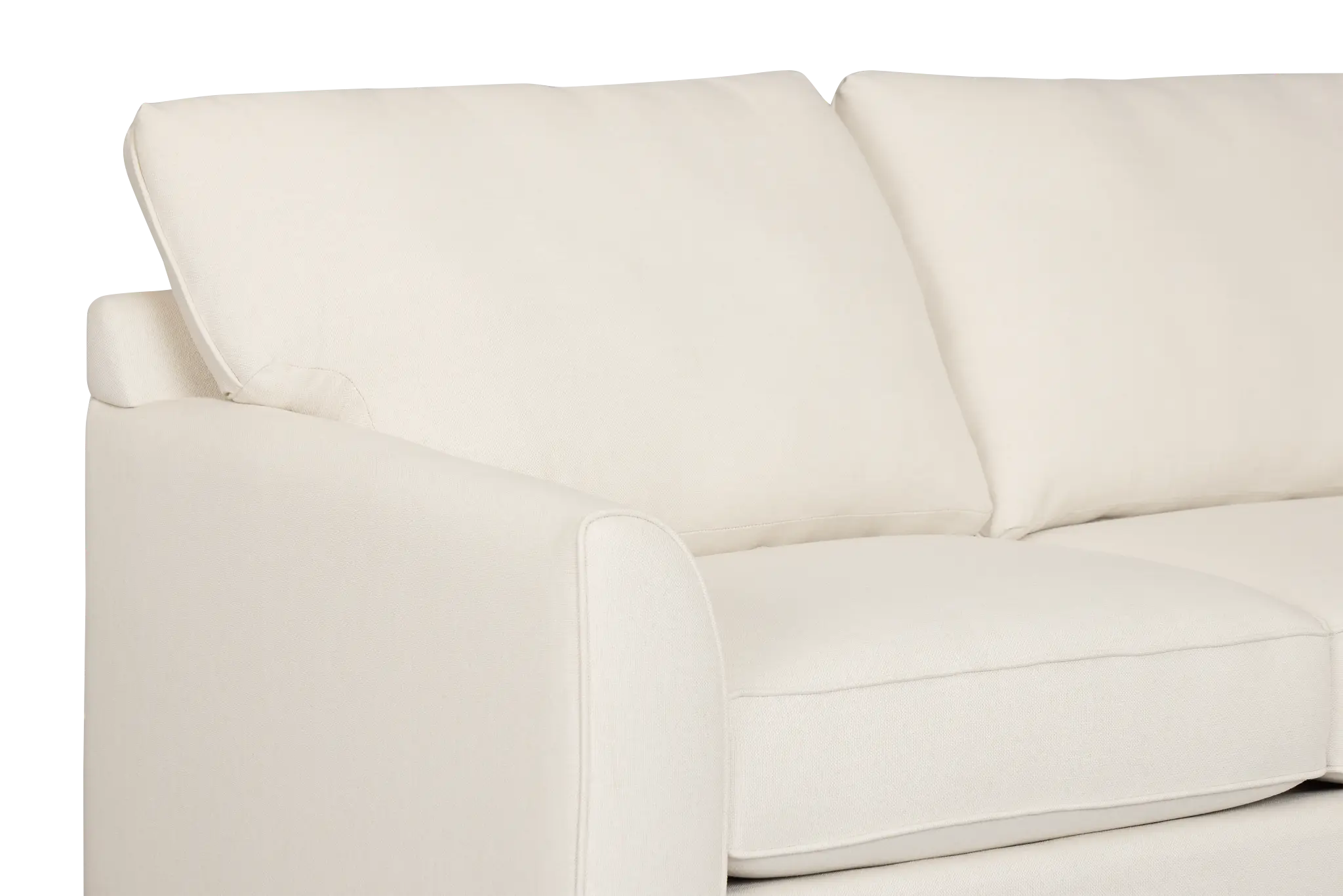 Tate Light Beige Fabric Right Chaise Sectional Tate Light Beige Fabric Right Chaise Sectional