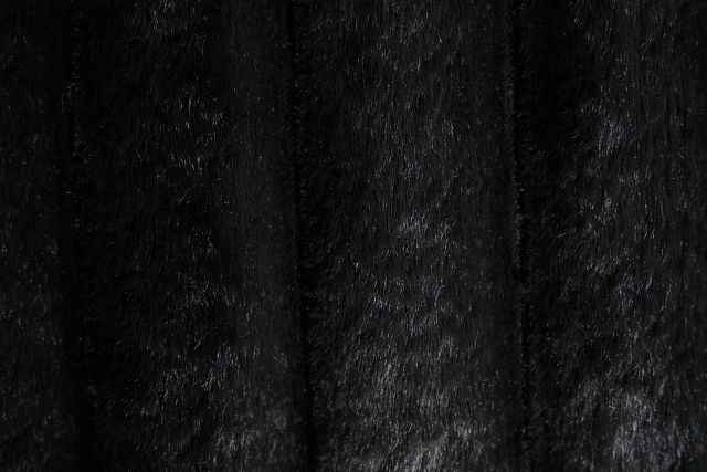 Teddy Black Fabric Small Two-arm Sectional
