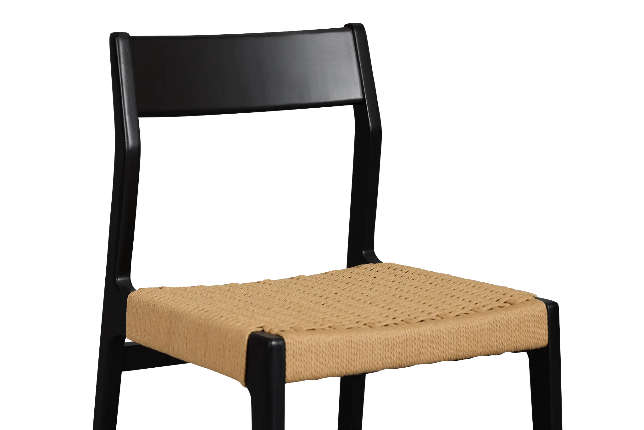 Santorini Black Woven Side Chair Santorini Black Woven Side Chair