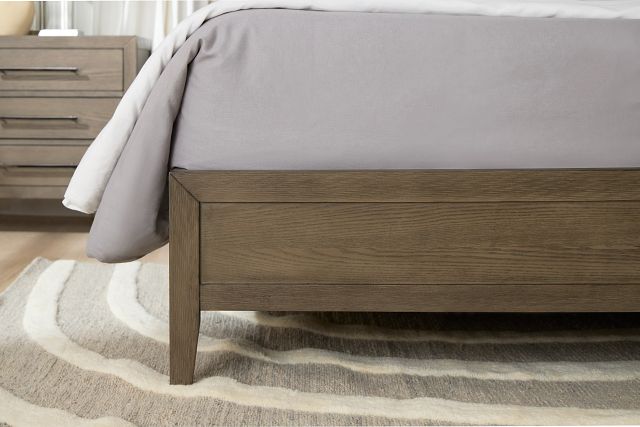 Alden Gray Wood Platform Bed