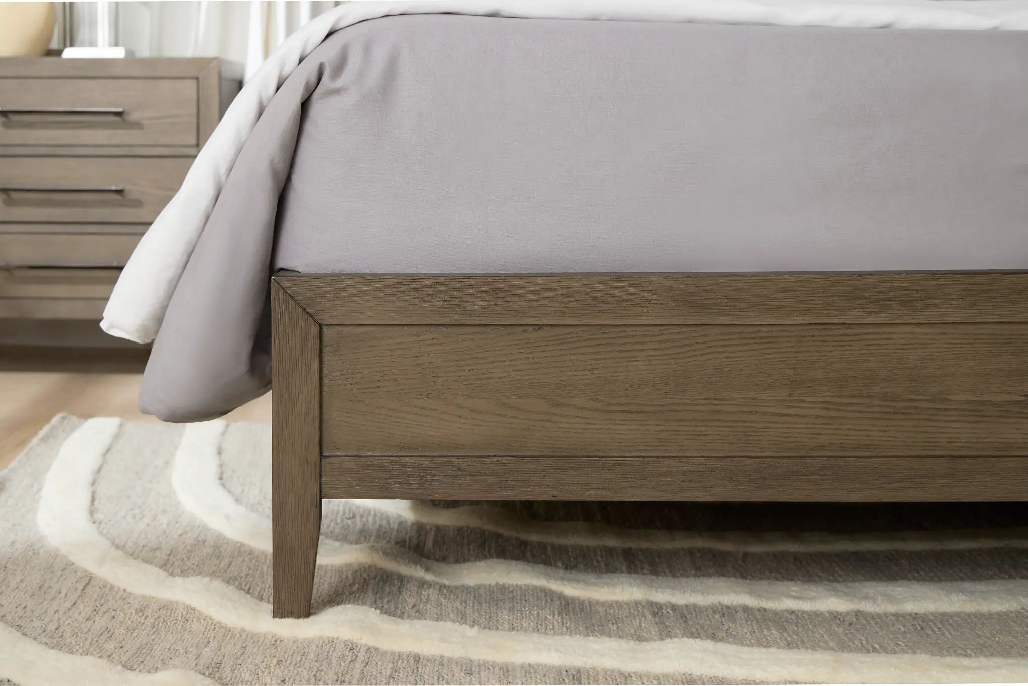 Alden Gray Wood Platform Bed Alden Gray Wood Platform Bed