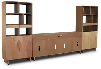 Richmond Light Tone 80" Open Pier Entertainment Wall