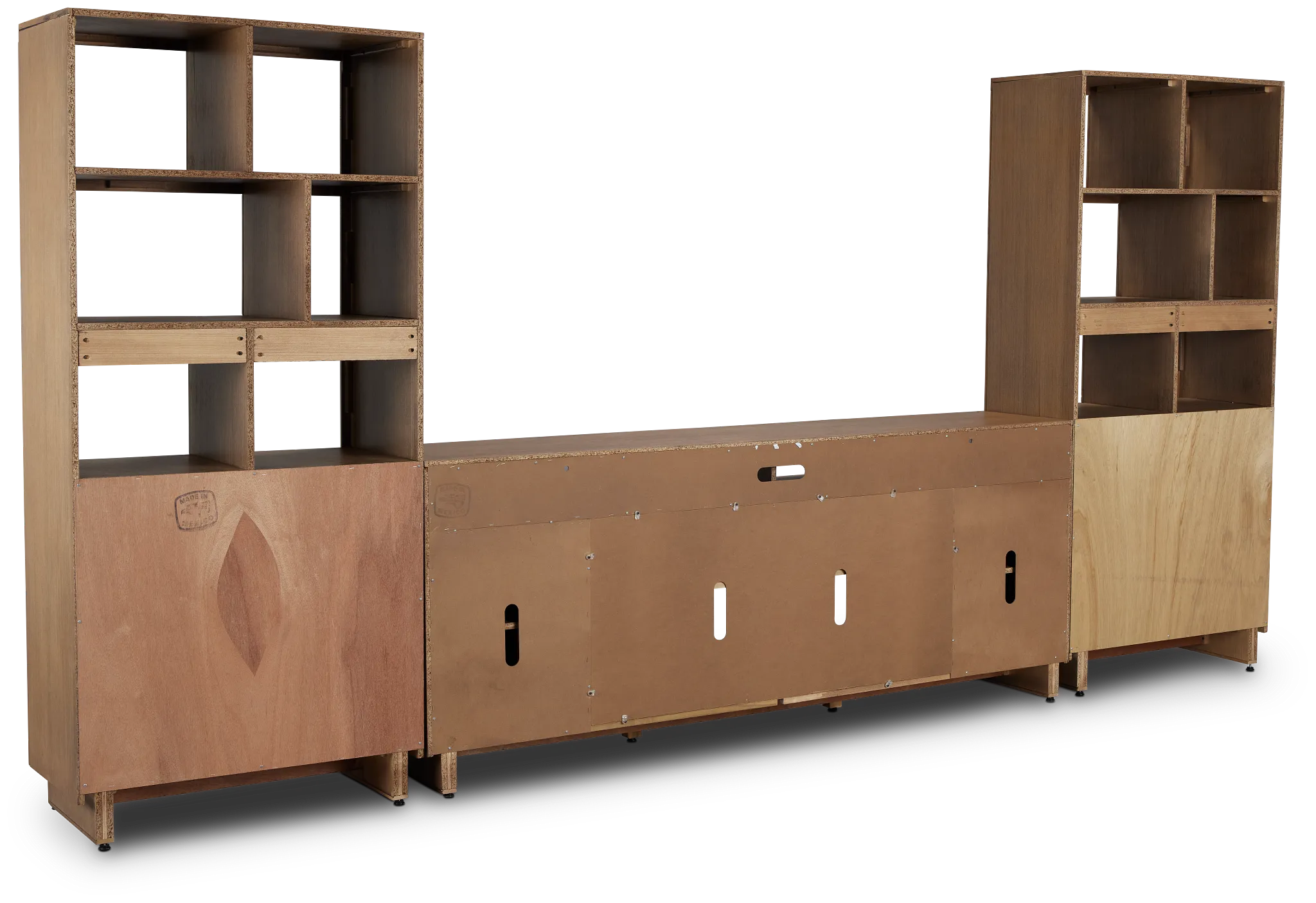 Richmond Light Tone 80" Open Pier Entertainment Wall