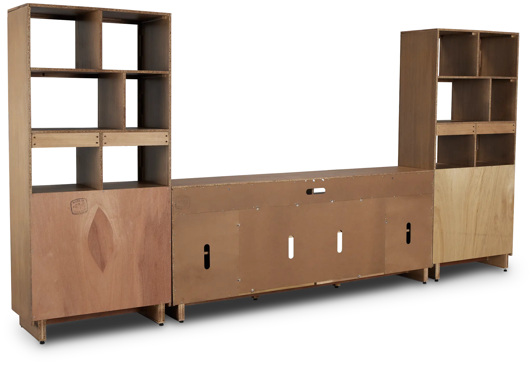 Richmond Light Tone 80" Open Pier Entertainment Wall Richmond Light Tone 80" Open Pier Entertainment Wall