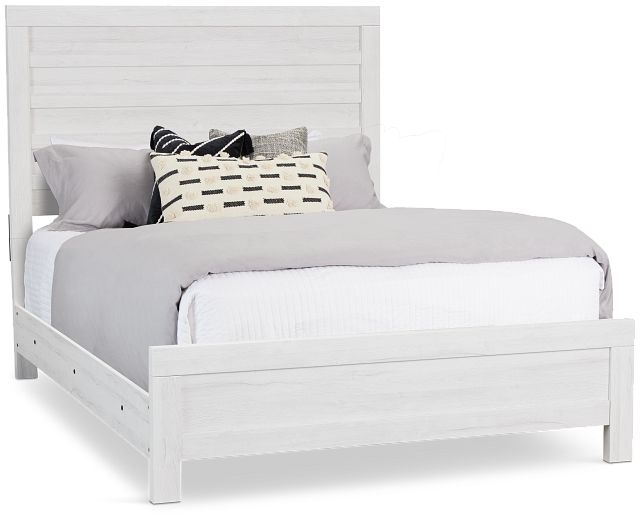 Everett White Panel Bed