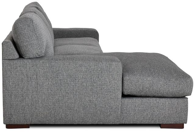 Veronica Dark Gray Down Left Chaise Sectional