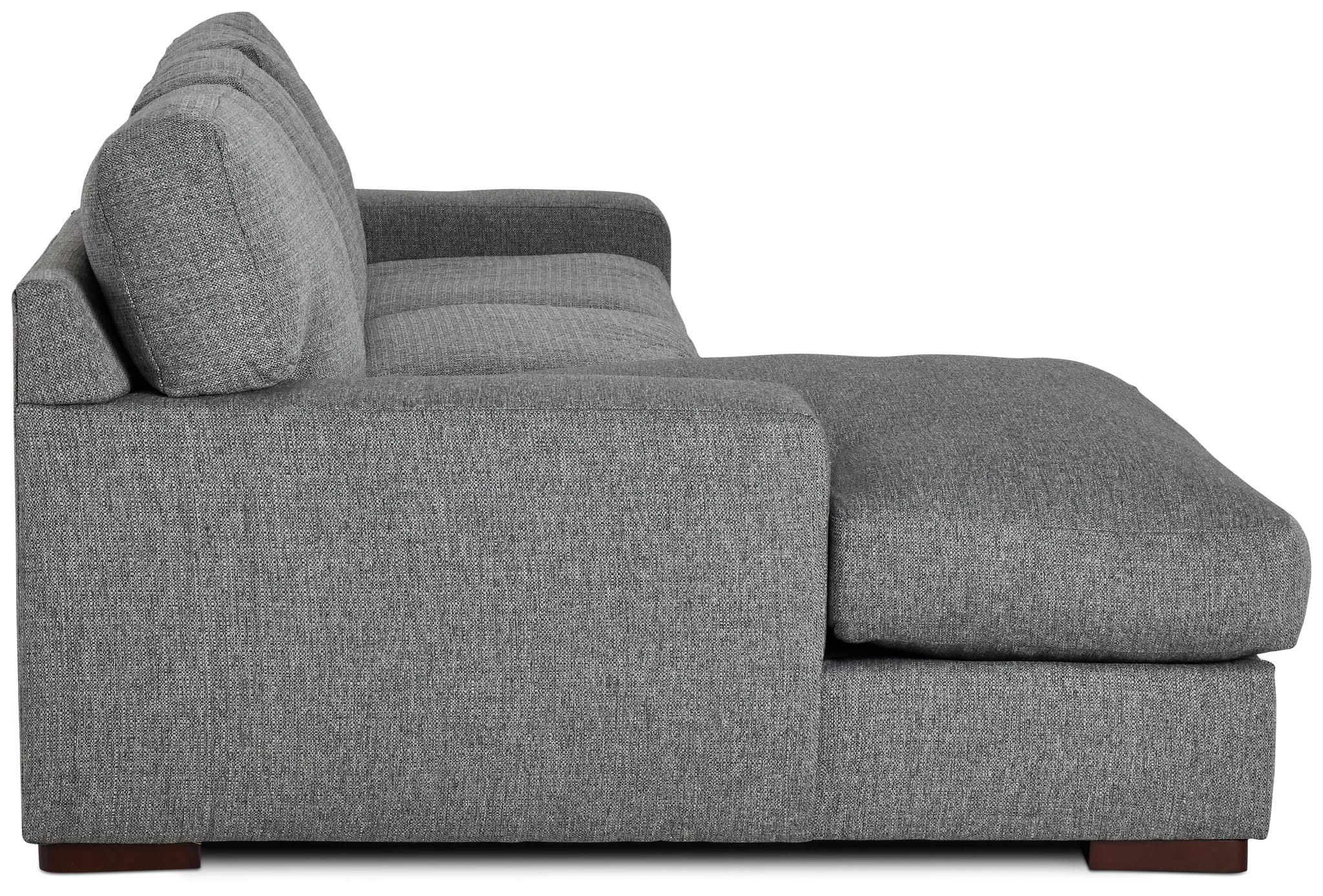 Veronica Dark Gray Down Left Chaise Sectional