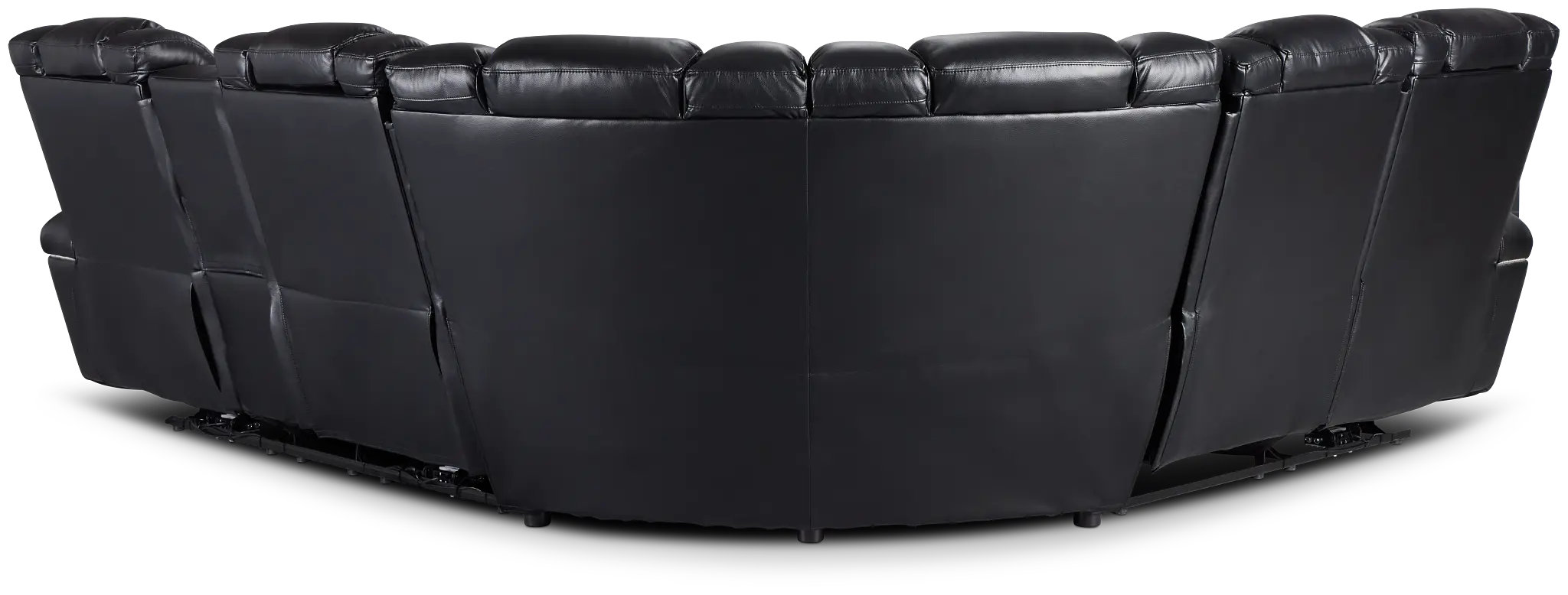 Troy Black Micro Right Console Love Reclining Sectional Troy Black Micro Right Console Love Reclining Sectional