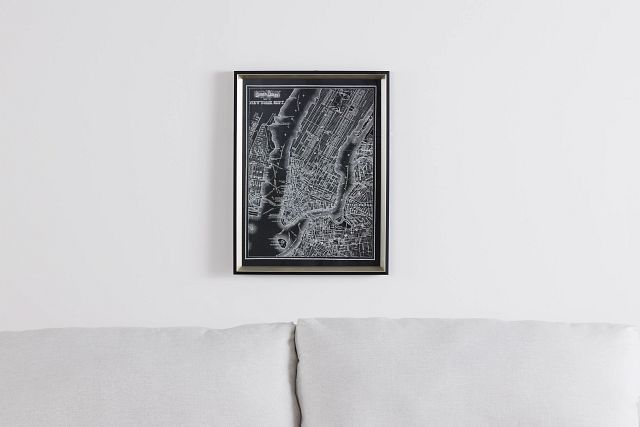 New York Black Framed Wall Art