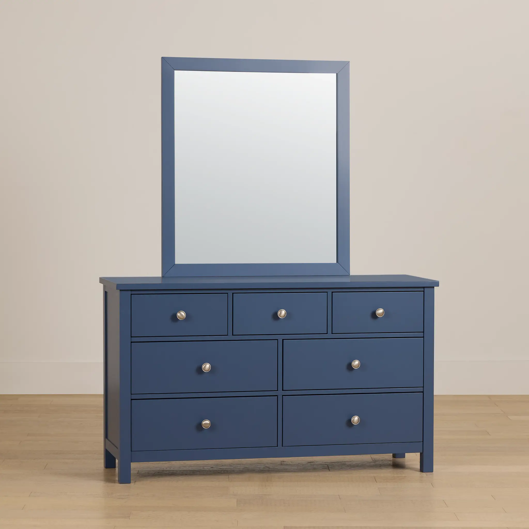 Charleston Dark Blue Dresser & Mirror Charleston Dark Blue Dresser & Mirror
