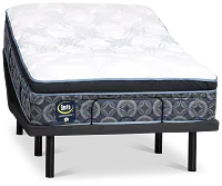 Perfect Sleeper Bay City Plush Baselogic Platinum Adjustable Base Mattress Set
