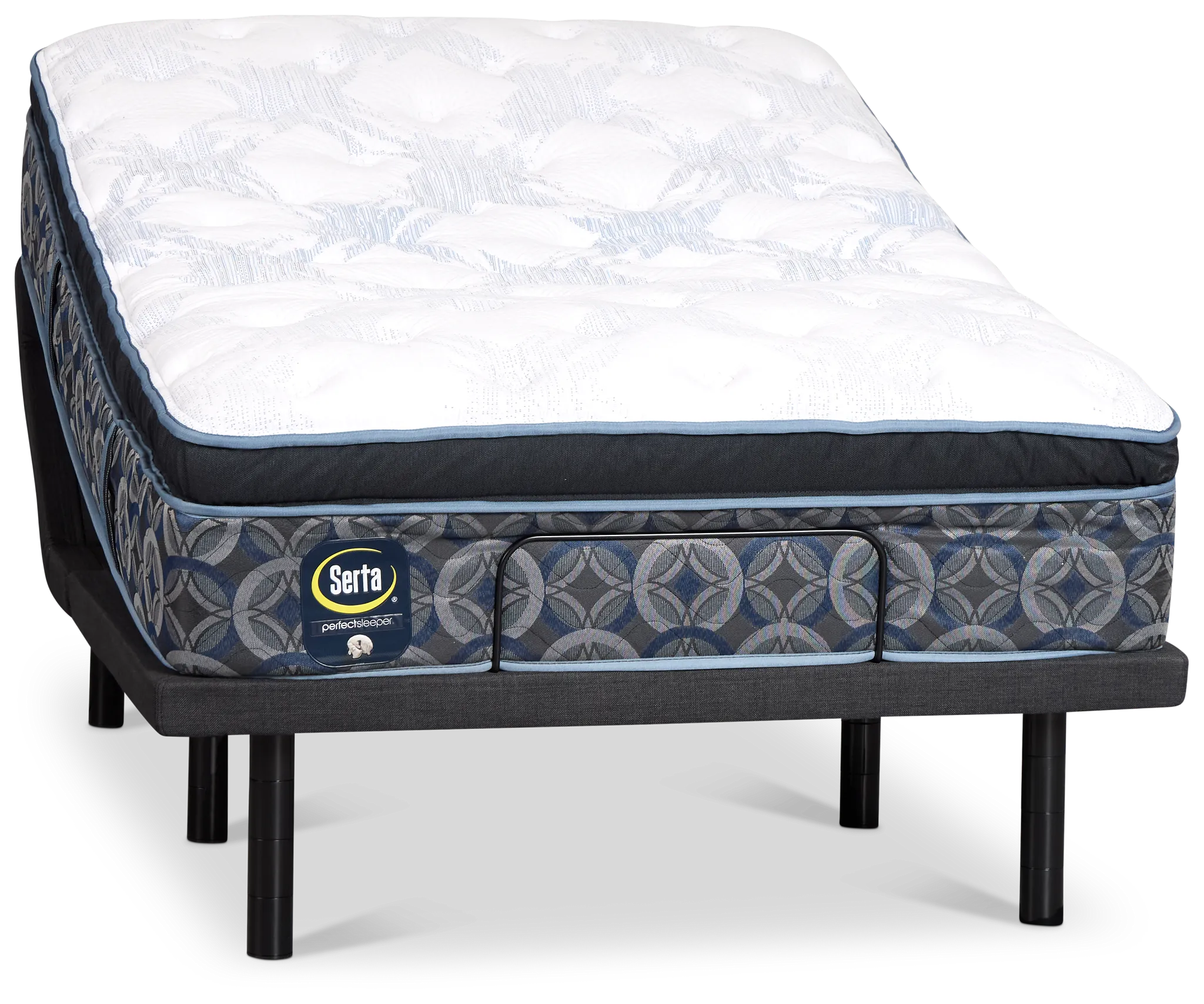 Perfect Sleeper Bay City Plush Baselogic Platinum Adjustable Base Mattress Set