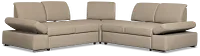 Eden Gray Micro Small Two-arm Sectional