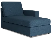 Citymod Blue Fabric Right Chaise