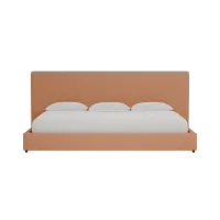 Grayton Sutton Orange 54" Upholstered Platform Bed