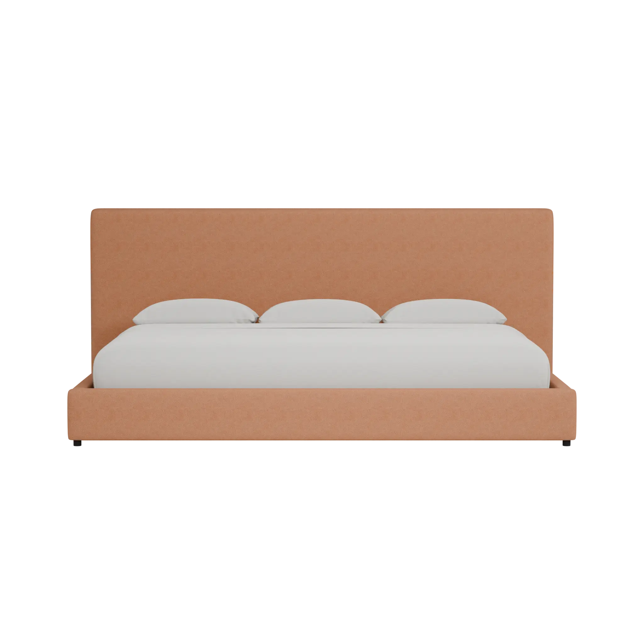 Grayton Sutton Orange 54" Upholstered Platform Bed Grayton Sutton Orange 54" Upholstered Platform Bed