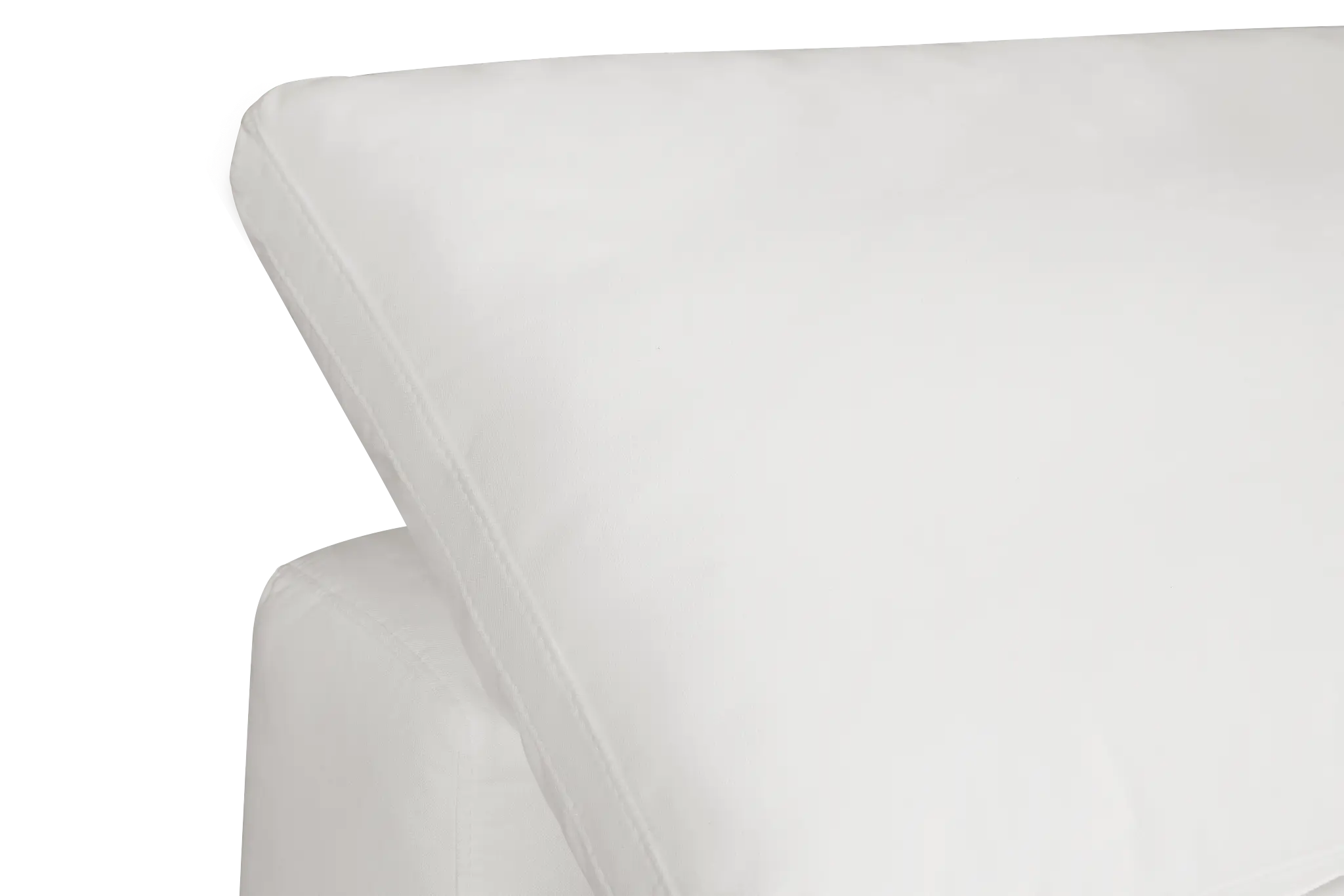 Nixon White Fabric Armless Chair Nixon White Fabric Armless Chair