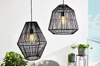 Resin Black Bamboo Pendant