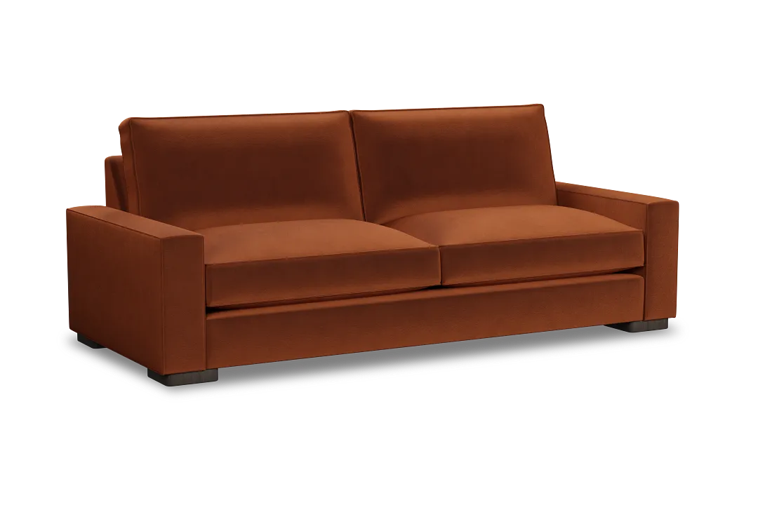 Edgewater Joya Orange 96" Sofa W/ 2 Cushions