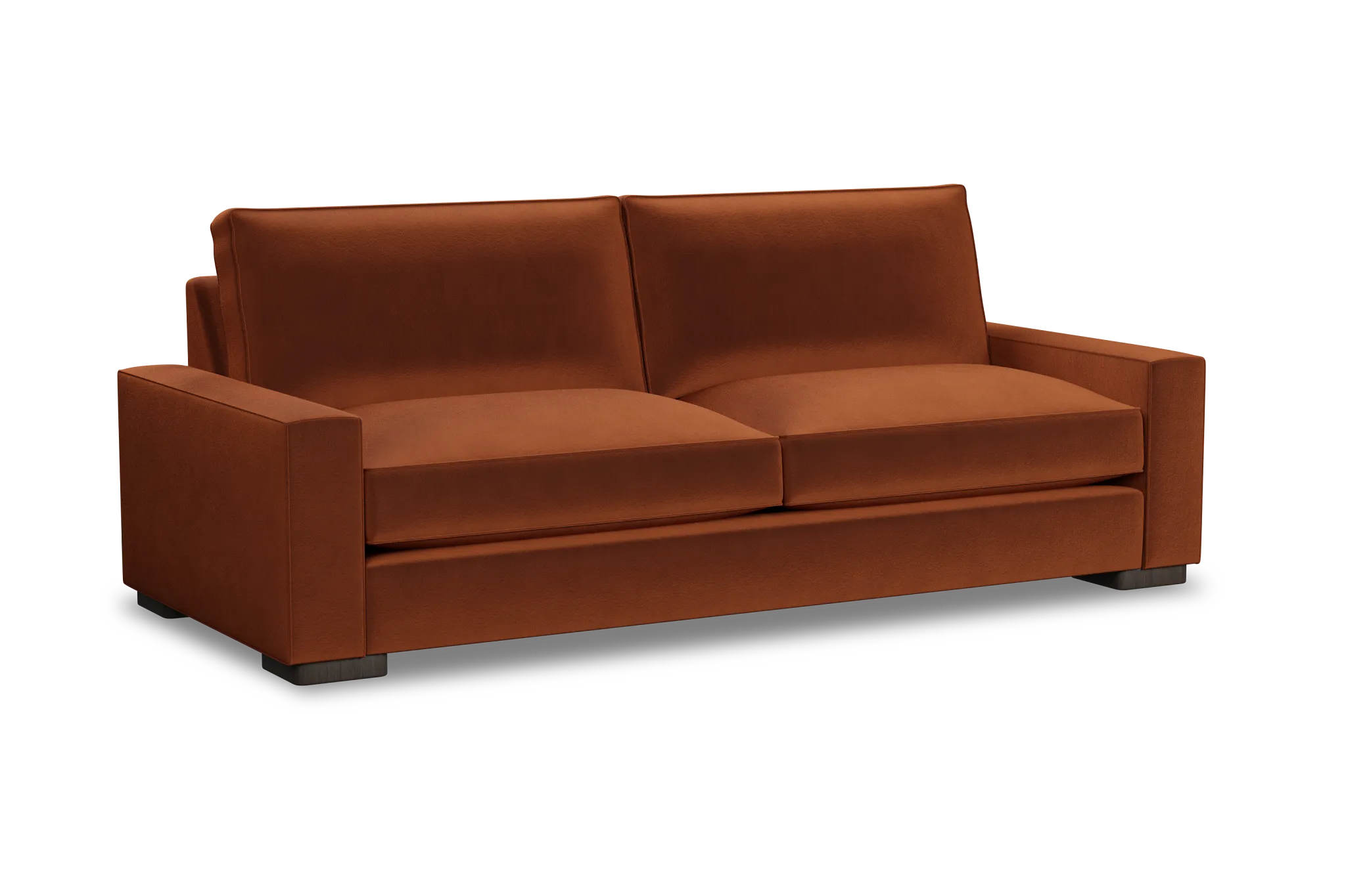 Edgewater Joya Orange 96" Sofa W/ 2 Cushions