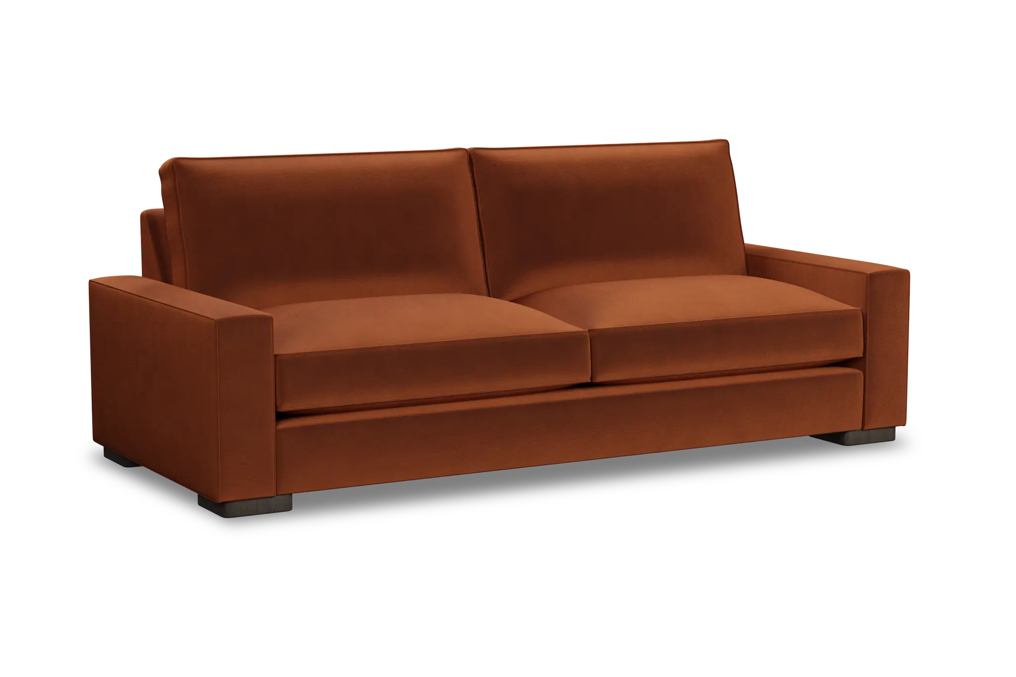 Edgewater Joya Orange 96" Sofa W/ 2 Cushions Edgewater Joya Orange 96" Sofa W/ 2 Cushions