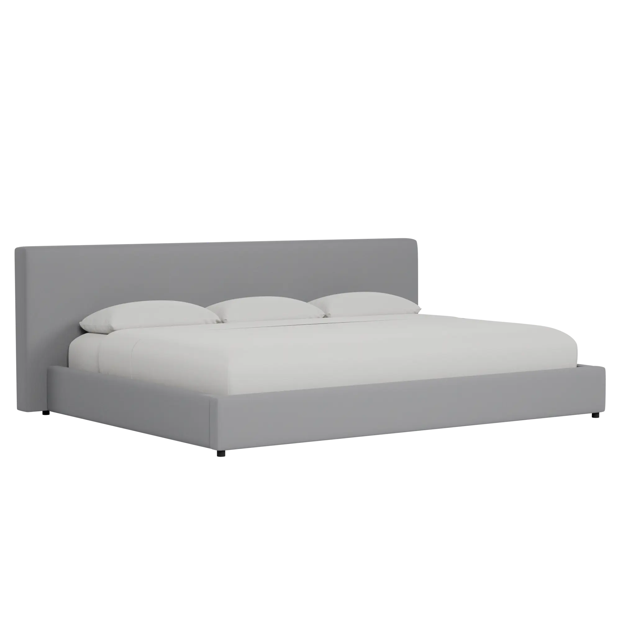 Grayton Delray Light Gray 44" Upholstered Platform Bed Grayton Delray Light Gray 44" Upholstered Platform Bed