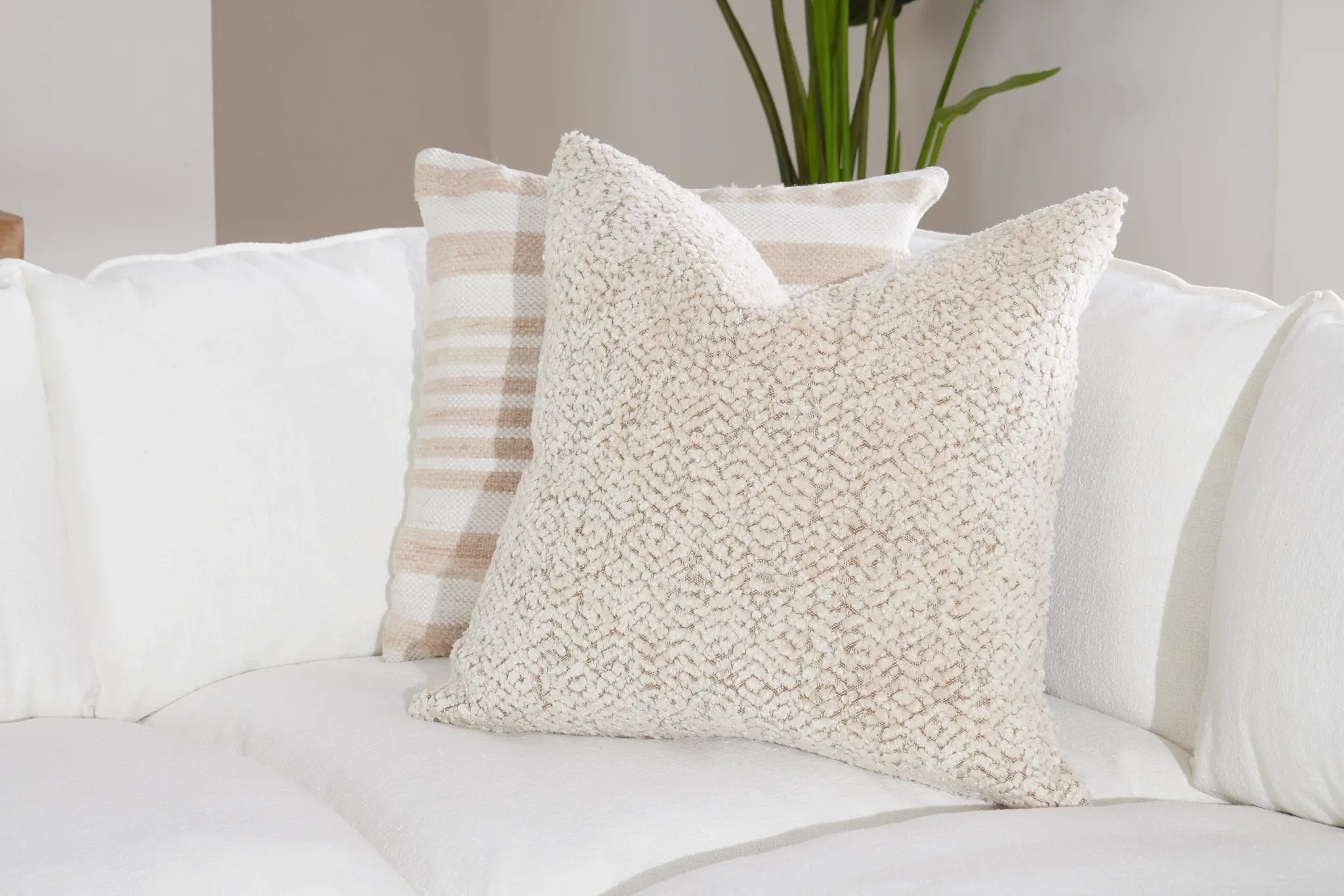 Maros White Square Accent Pillow Maros White Square Accent Pillow