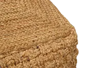 Hari Light Brown Square Accent Pouf