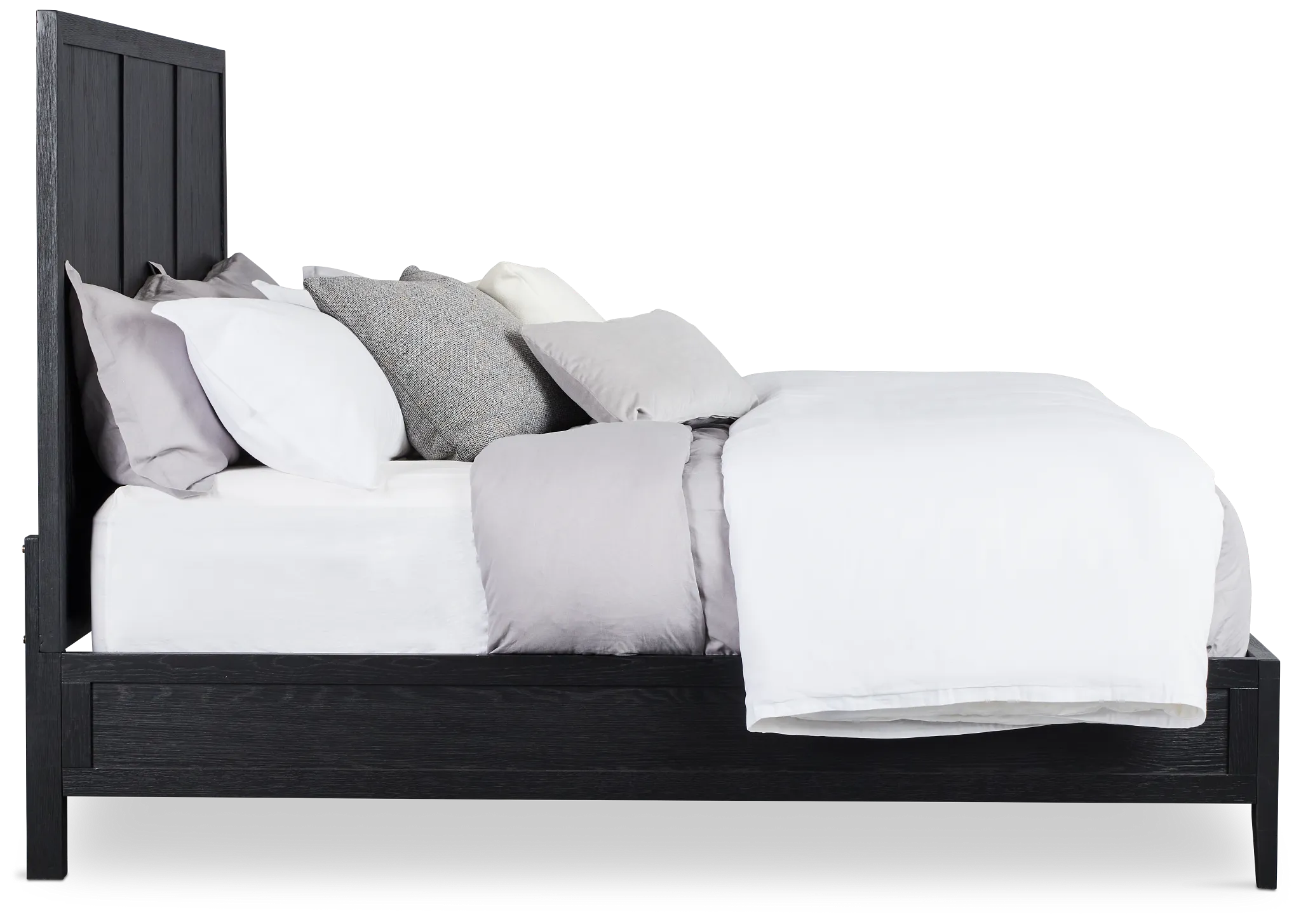 Alden Black Wood Platform Bed