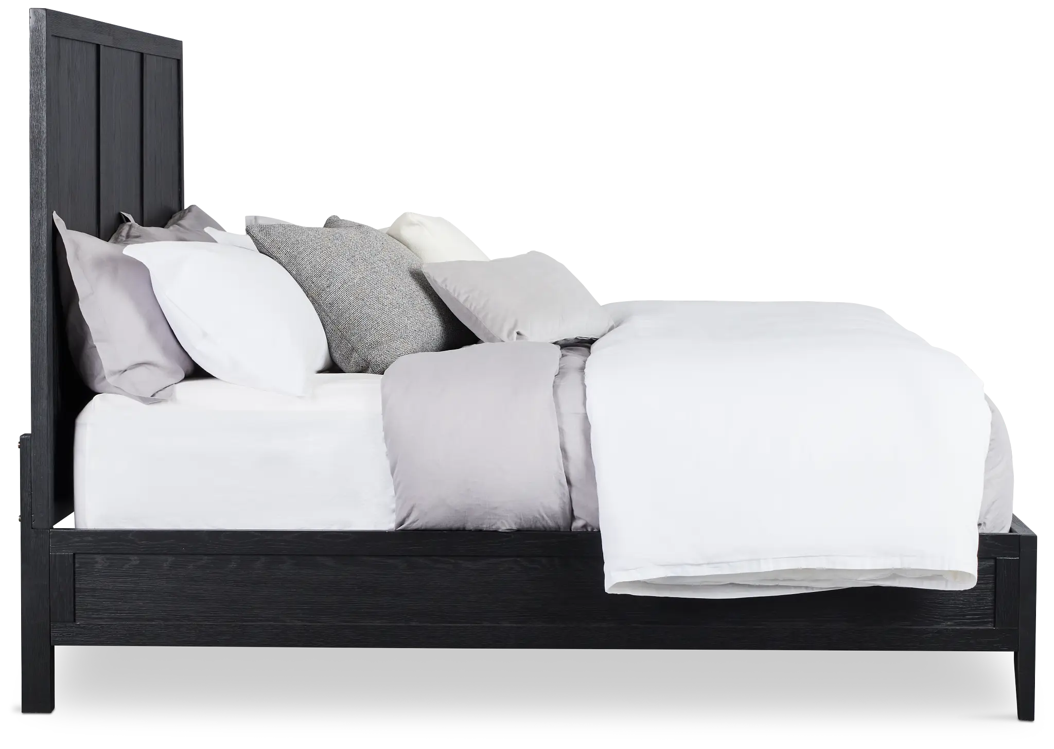 Alden Black Wood Platform Bed Alden Black Wood Platform Bed