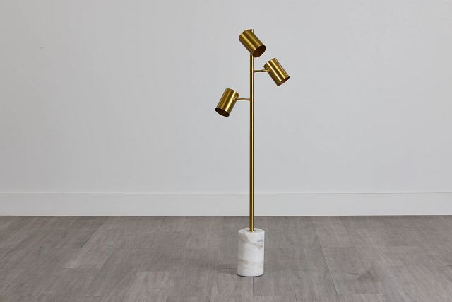 Khia Gold Floor Lamp (0)