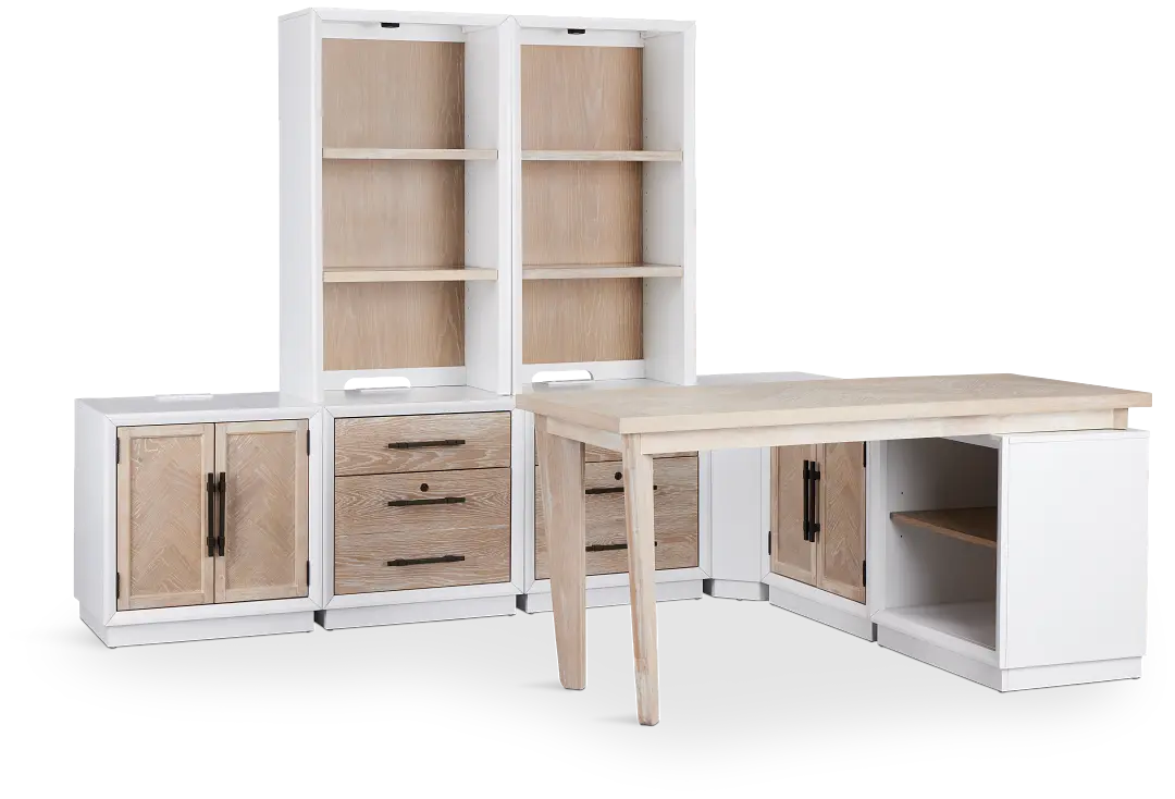 Boca Grande Light Tone Large L Wall Desk Boca Grande Light Tone Large L Wall Desk