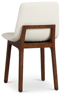 Hamilton White Micro Upholstered Side Chair