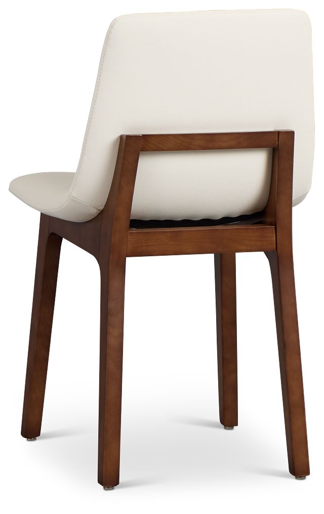 Hamilton White Micro Upholstered Side Chair