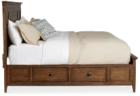 Heron Cove Mid Tone Panel Storage Bed