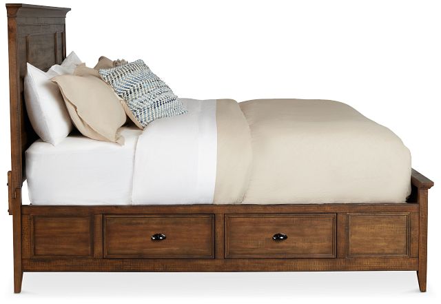 Heron Cove Mid Tone Panel Storage Bed
