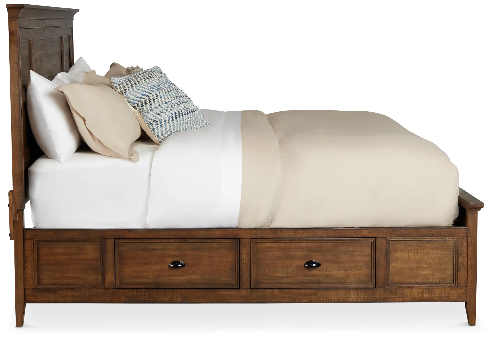 Heron Cove Mid Tone Panel Storage Bed Heron Cove Mid Tone Panel Storage Bed