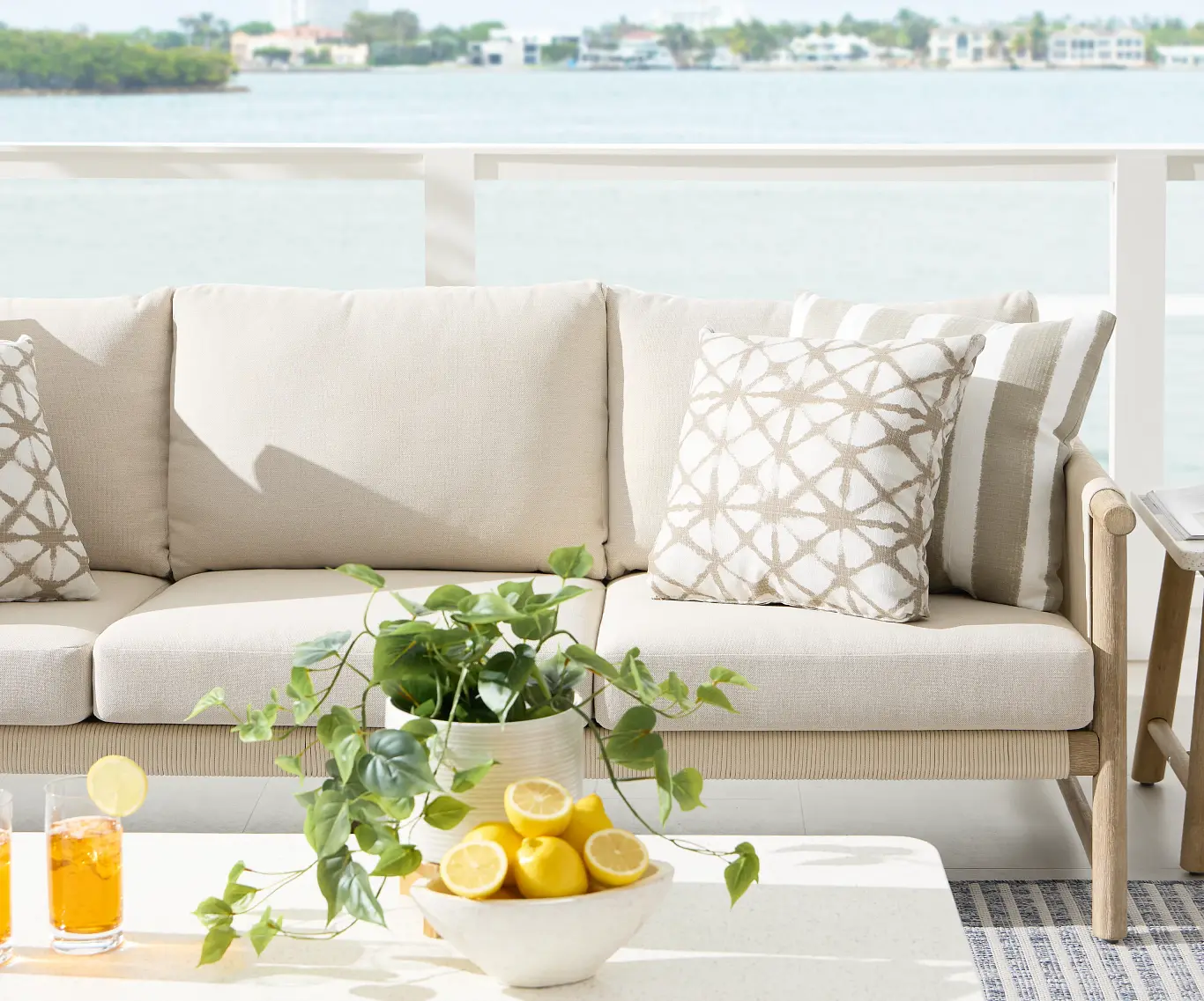 Azure Light Tone Loveseat Azure Light Tone Loveseat