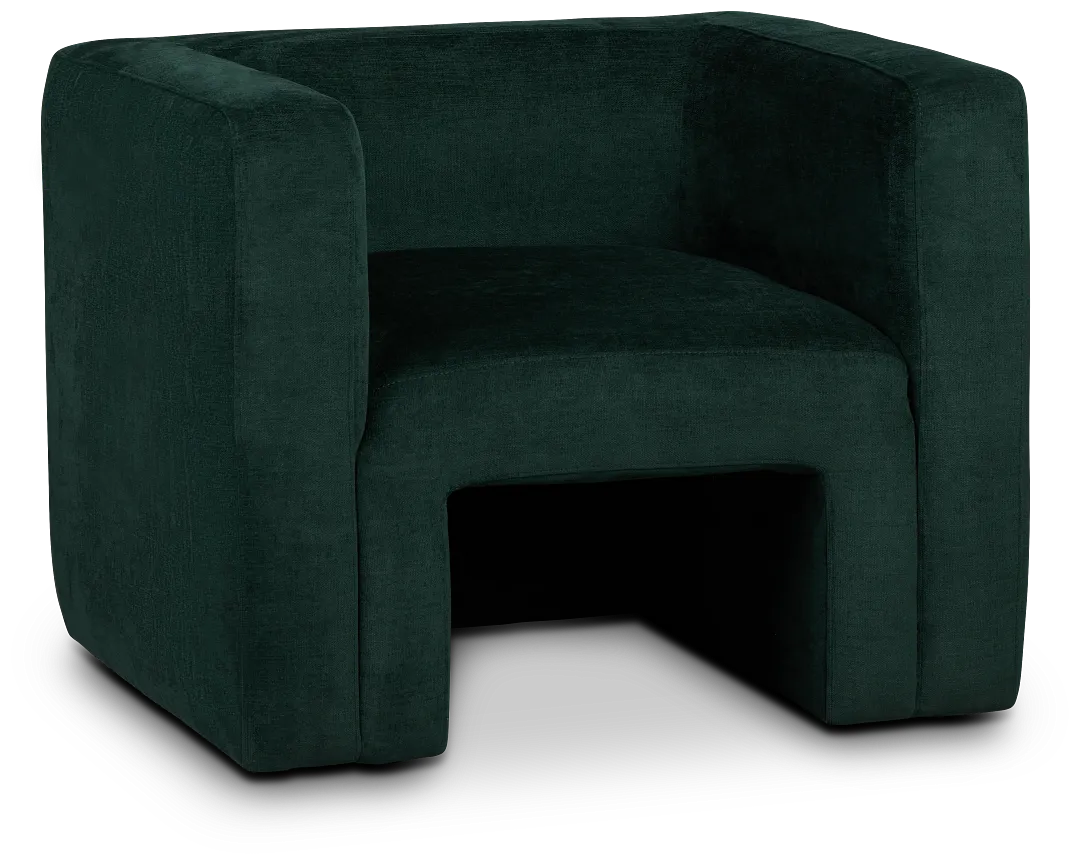 Lizzie Green Velvet Accent Chair