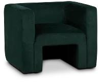 Lizzie Green Velvet Accent Chair