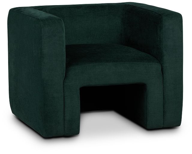 Lizzie Green Velvet Accent Chair