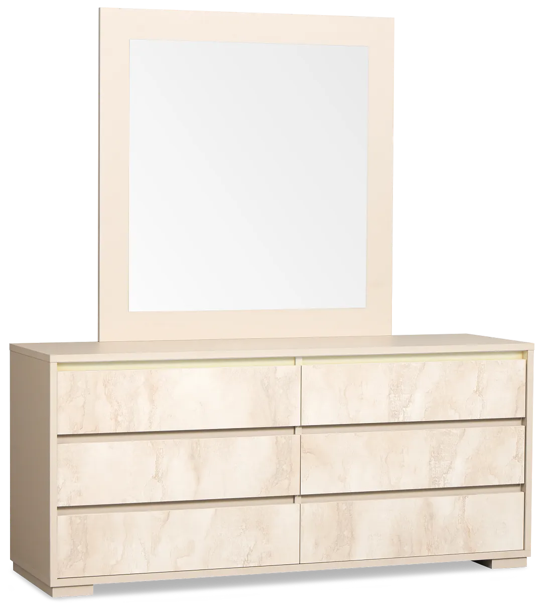 Valencia Light Tone Dresser & Mirror