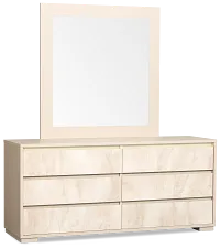 Valencia Light Tone Dresser & Mirror