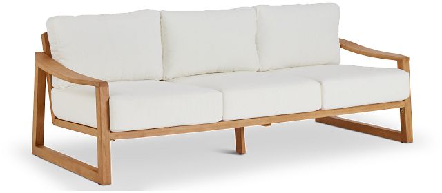 Tobago Light Tone Sofa With White Cushions (1)