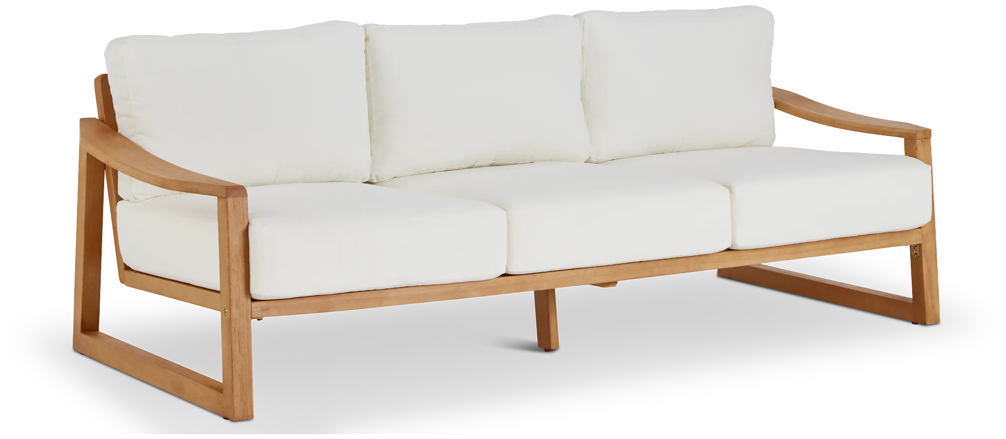 Tobago Light Tone Sofa With White Cushions