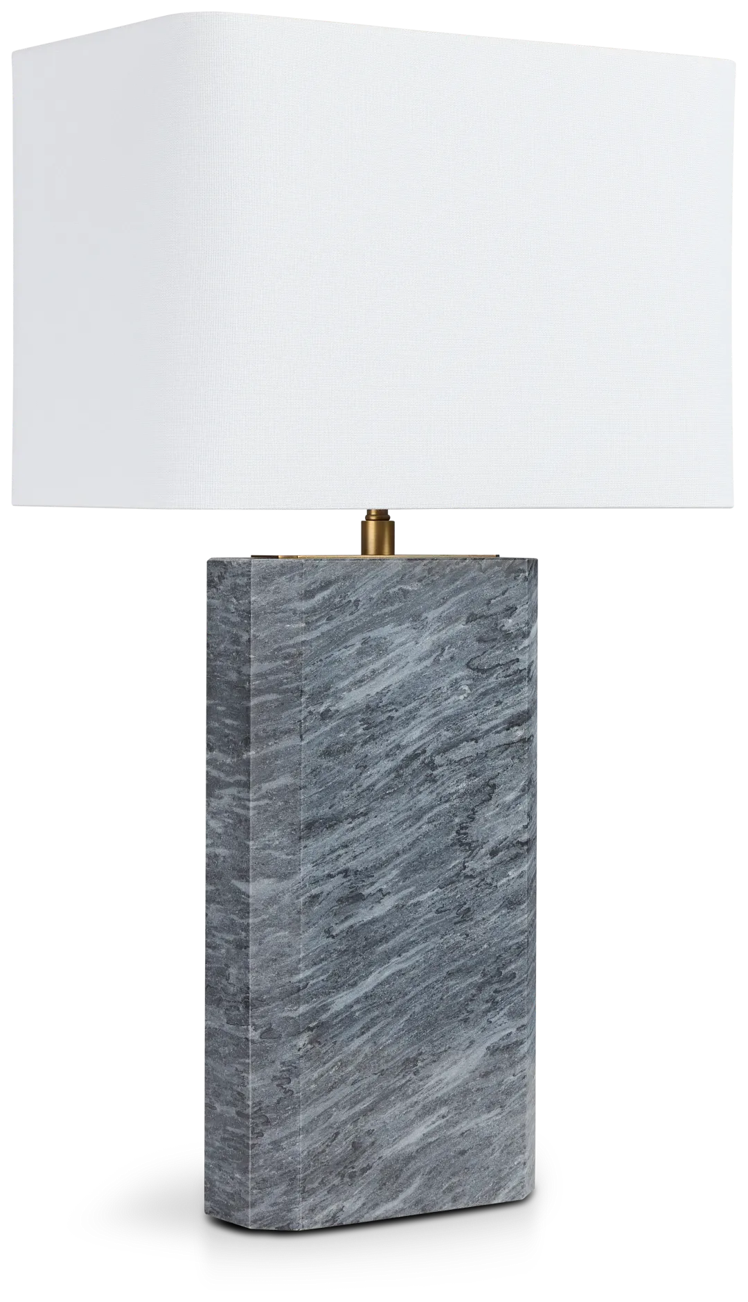 Meko Gray Marble Table Lamp