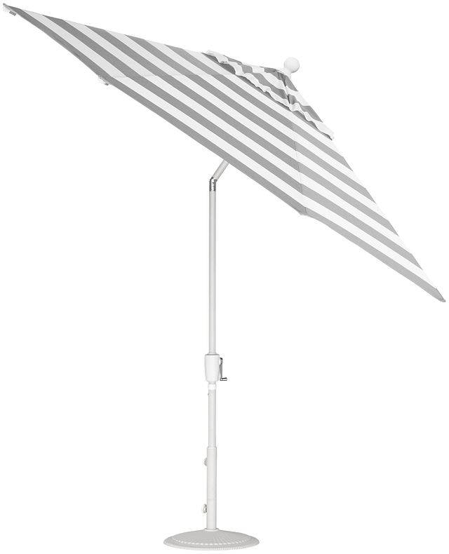 Capri Gray Stripe Umbrella Set (3)